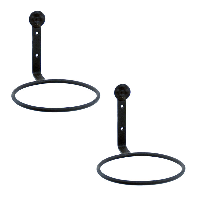 Metal Weather Resistant Bracket Plant Stand, 6" H x 6.75" W x 6.75" D