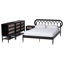 Ensemble de chambre à coucher grand lit 4 pièces Kedzie Baxton Studio Florica