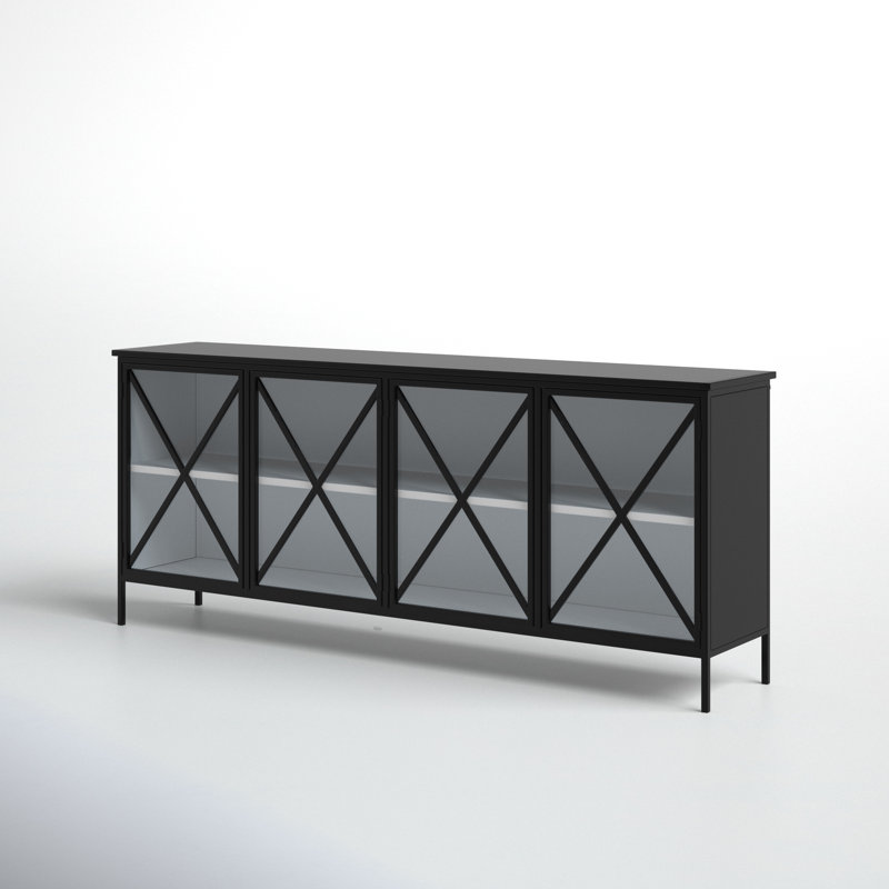Tildon 79'' Sideboard, Black/White