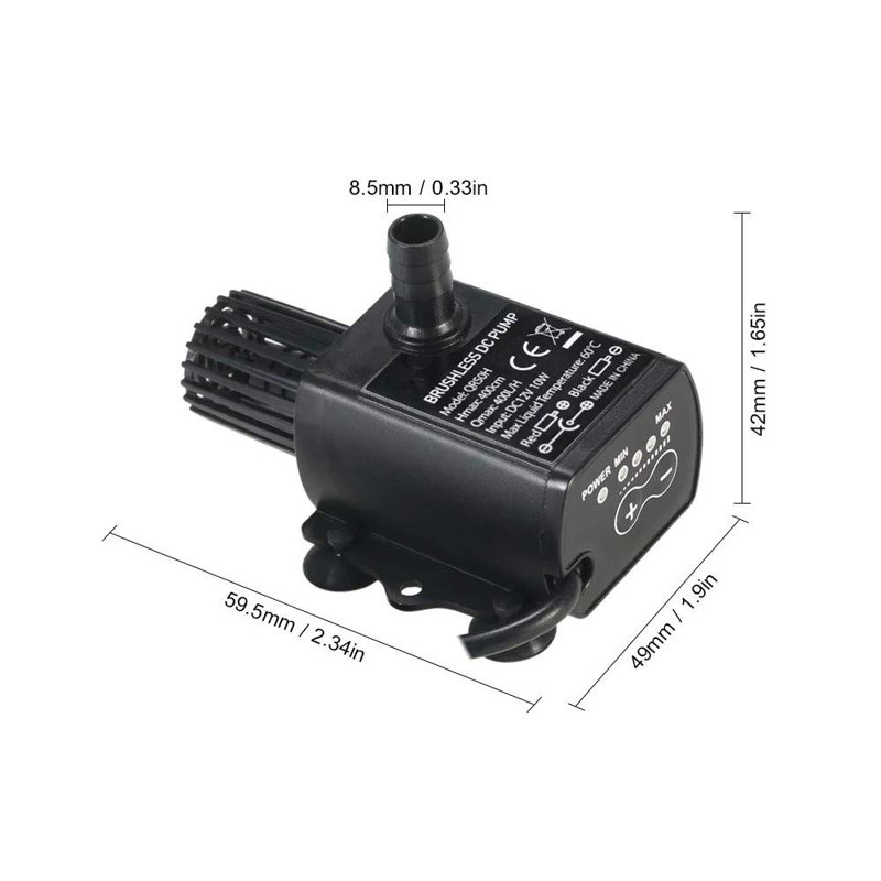 USB 5V Mini 4 Modes Adjustable Brushless Water Pump