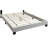 Modern Gray Wool Queen Bed With Ravishing Tufting And Built Led Headboard, No Box Spring Required Comfortable Headboard-684675501