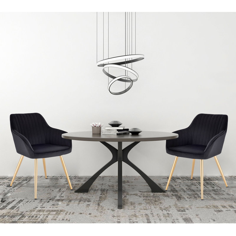 Pelham Upholstered Chair, Black