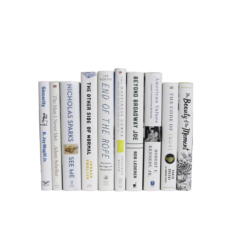 Livres décoratifs - Ensemble de livres pour jaquette Blizzard - 1 pied de livres blancs