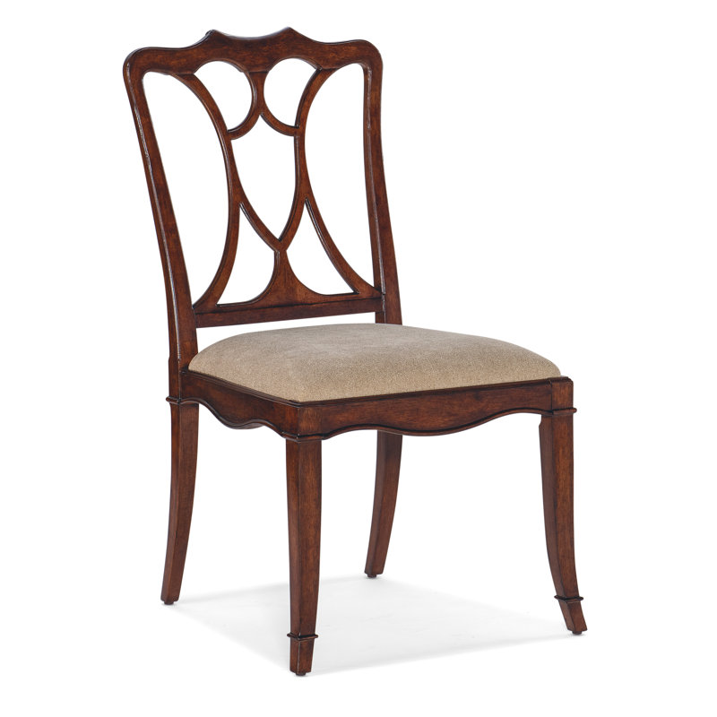 Chaise d'appoint rembourrée Charleston, Brun