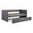 1Pc Trundle Daybed Fabric Upholstery Wooden Frame Modern Home Furniture-651672845