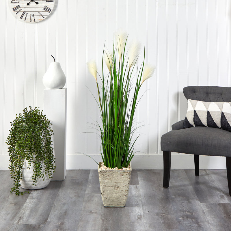 Herbe artificielle 54 po en pot