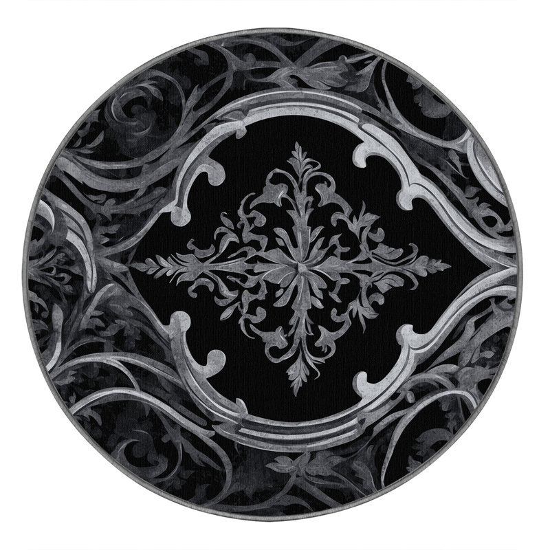Dusky Petals Rug, Round 3'