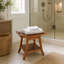 Banc de douche en teck Nella