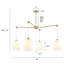 Lustre linéaire moderne à 4 lumières Bartlum