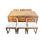 Venice 7 - Piece Solid Wood Dining Set-669753393
