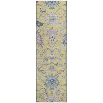 Premium Machine Washable Gurubaksh AMF1154 Global Rug