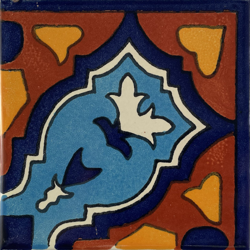 Carrelage de coin mexicain 4 pièces 4,2 "x 4,2" TalaMex Santa Barbara