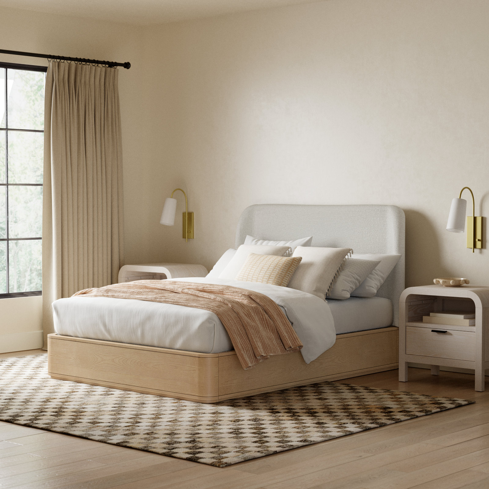 Lucie Platform Bed, Full / Double