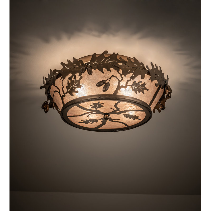Rustic Lodge 4 - Light Flush Mount