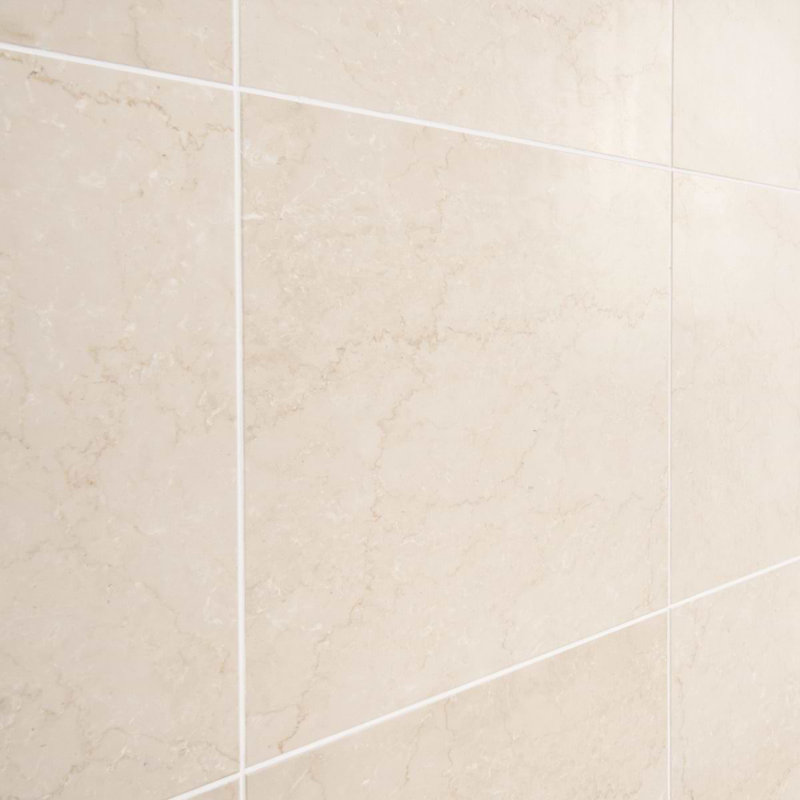 Botticino Extra Light 18x18 Honed Marble Tile, Honed Beige
