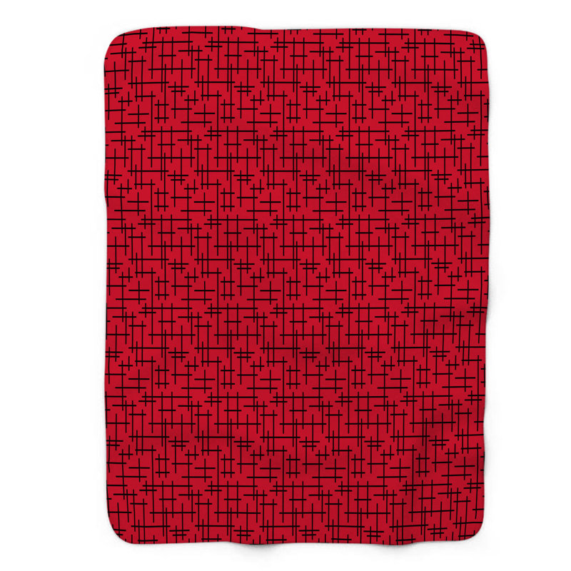 Scarlet ébène - couverture sherpa de qualité supérieure 0144, L 60 po x L 80 po