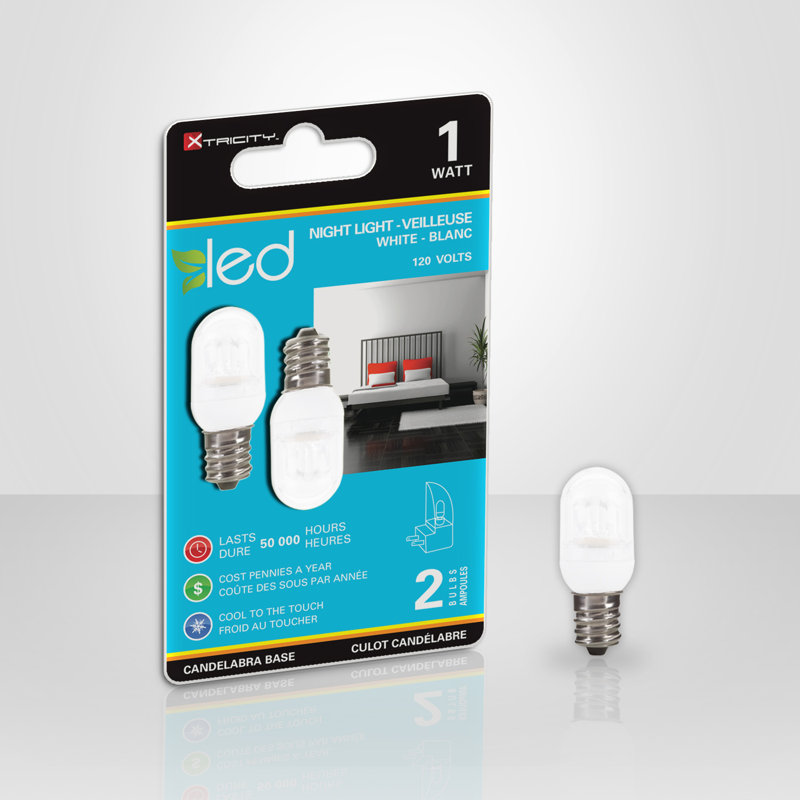 Ampoule à del avec bougie 1w e12