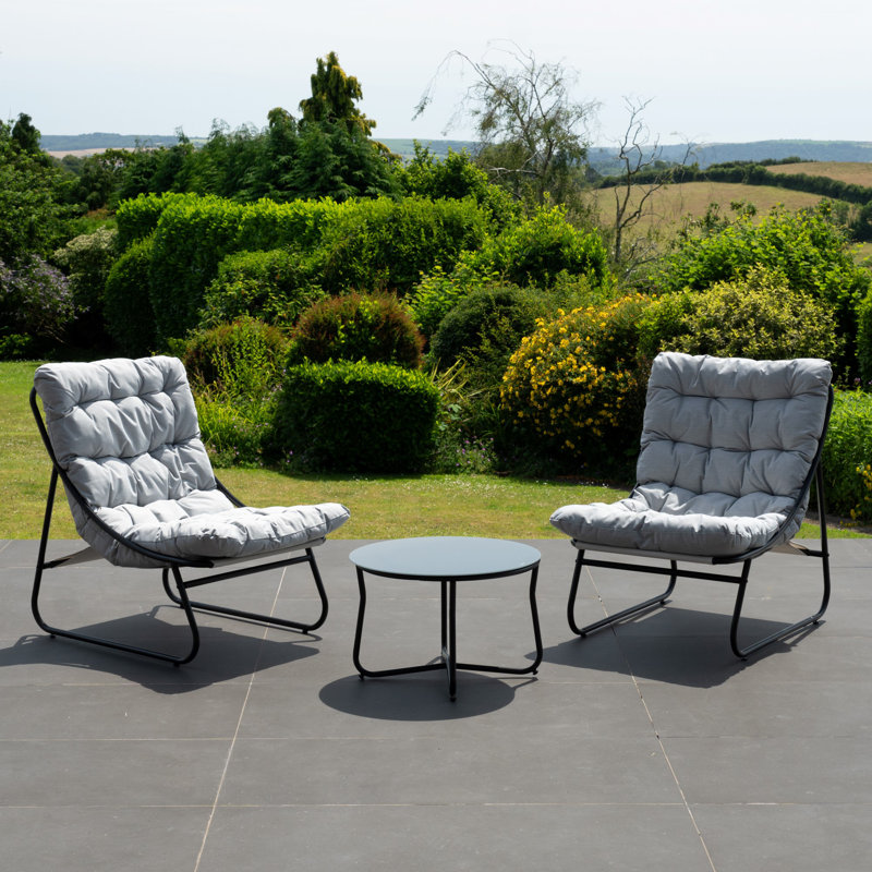Chantal 3 Piece Patio Set - 2 Chairs and Table