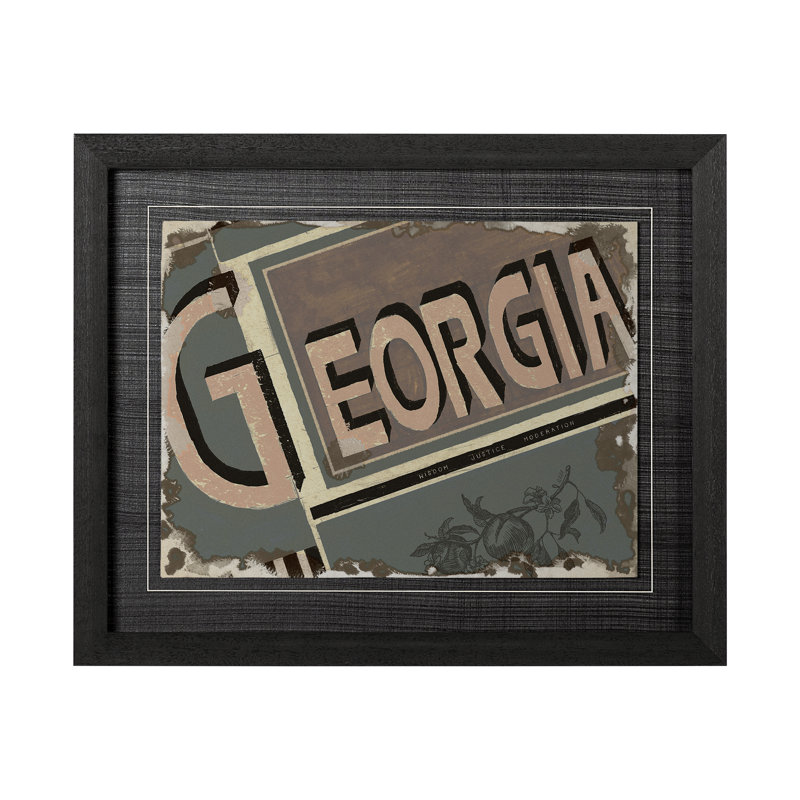 Georgia by Alarm a Hand Embelished Textured Framed Art Print