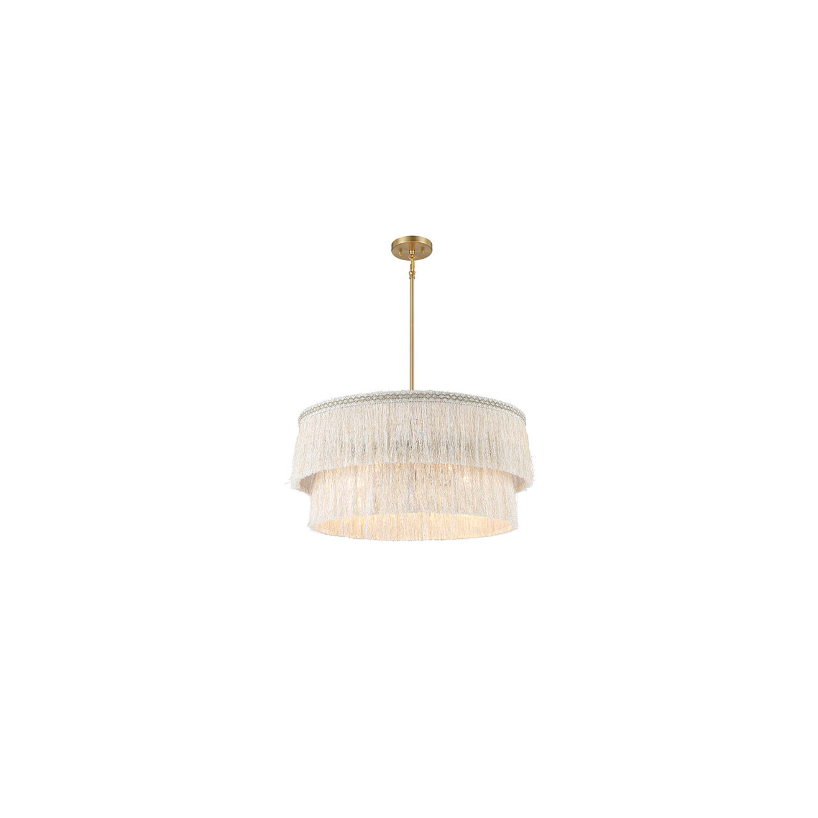 Aretha 5-Light Pendant In Natural Brass