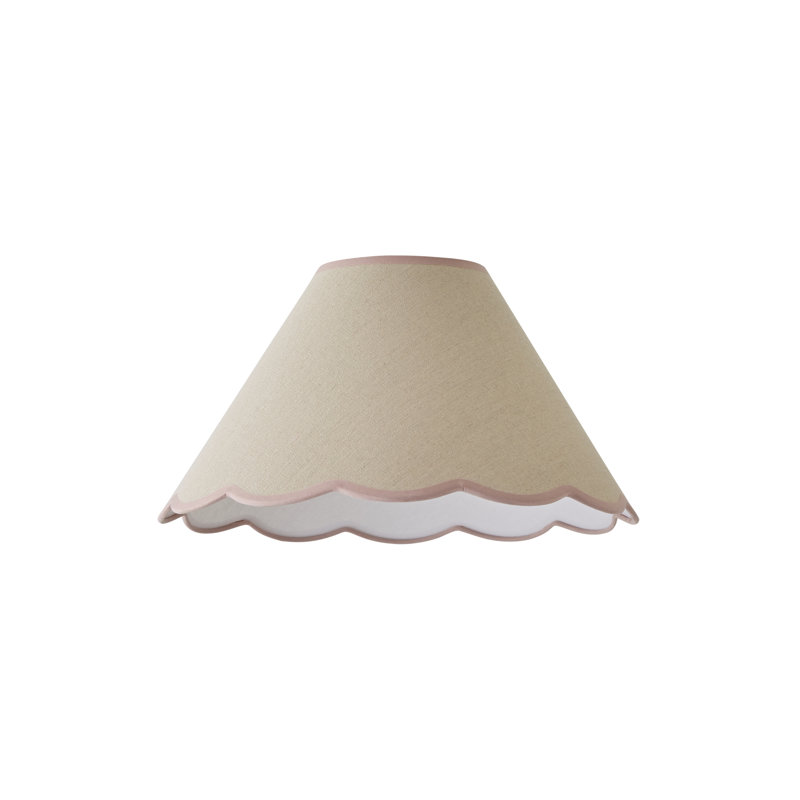 Florie Novelty Lamp Shade ( Clip On ), 22cm H x 41cm W x 41cm D, Cream/Pink