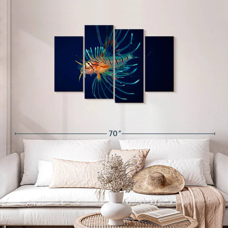 Brampt Colourful Lionfish, 27" H x 43" W