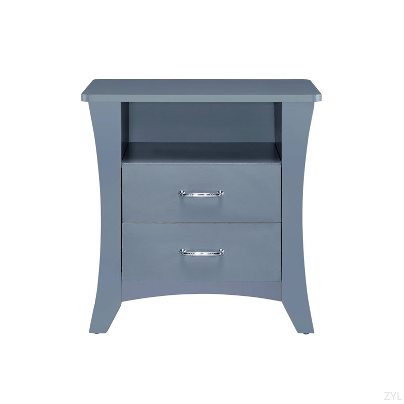 Table d'appoint à finition grise, Gris