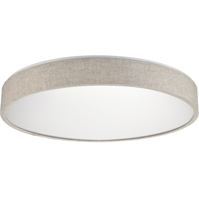Collodi Fabric LED Flush Mount, Beige