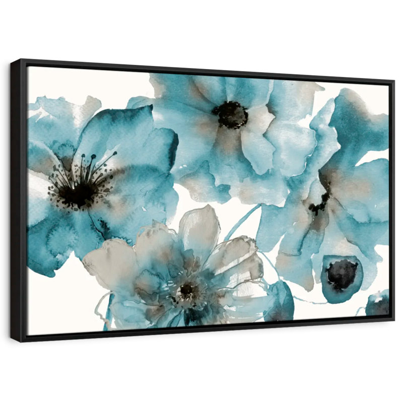 Teal Kissed Hues Canvas Print, 21" H x 31" W