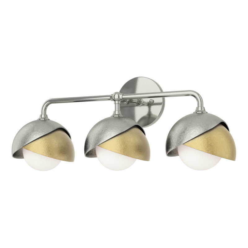 Brooklyn 3 - Light 9.2" Height Dimmable Vanity Light, Modern Brass, Modern Brass