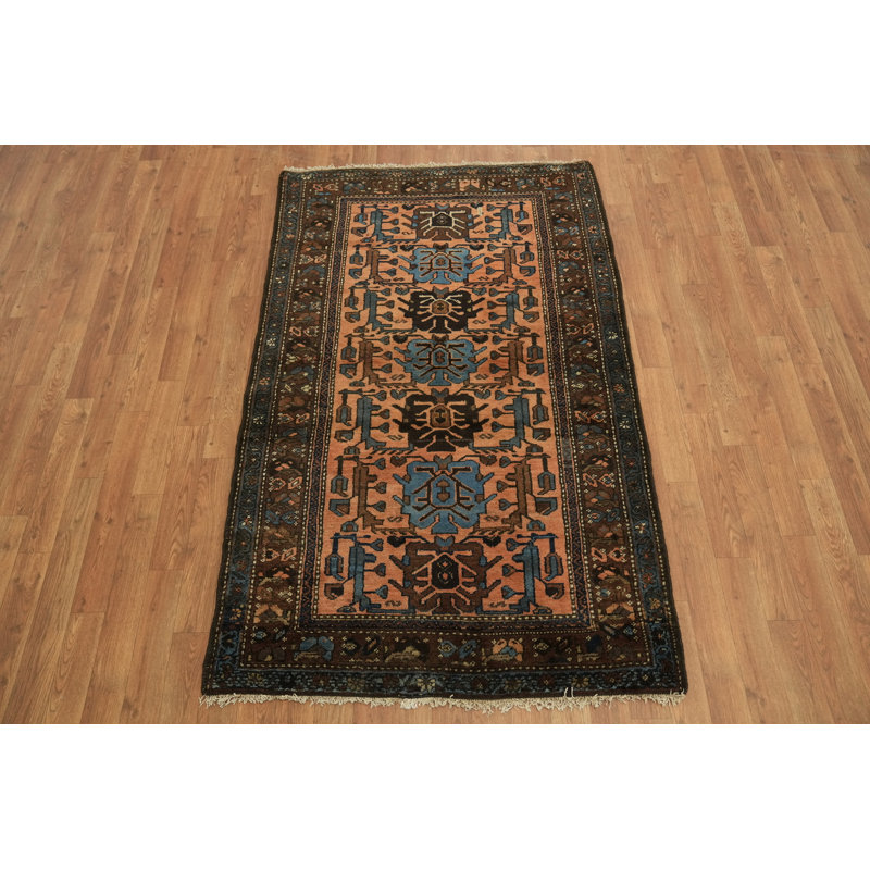 Tapis géométrique en laine Old 4x6