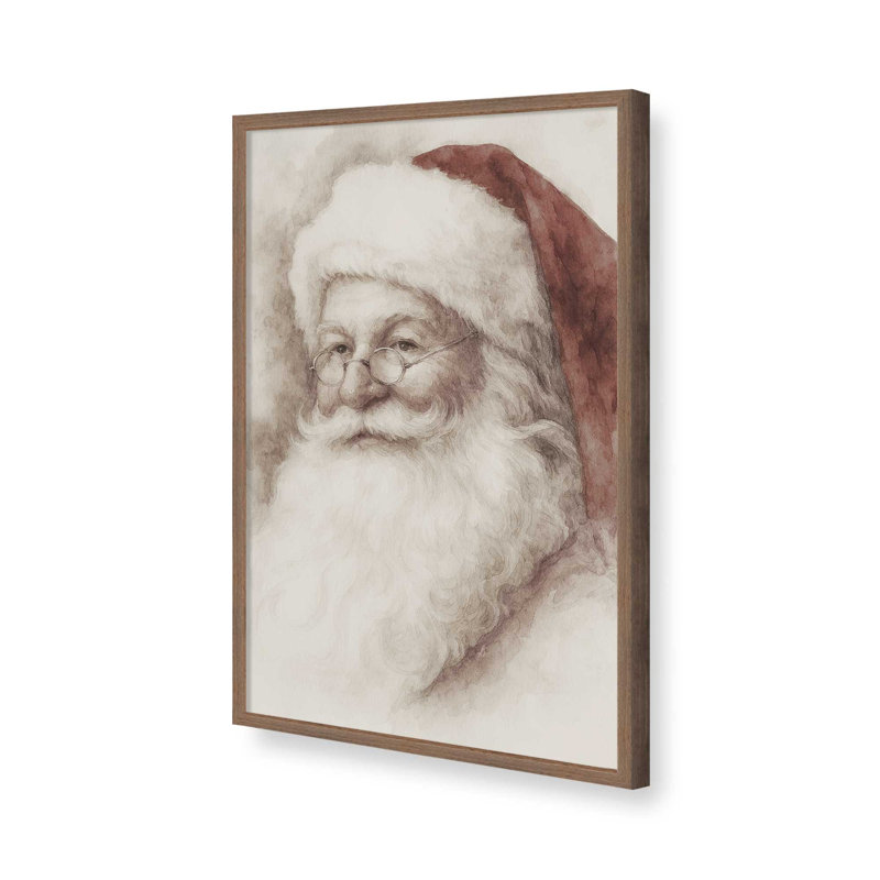 Classic Noel Art Print, 24" x 36", Walnut