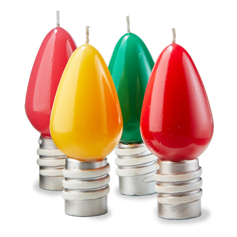 Ensemble de 4 bougies lumineuses de Noël Groovy
