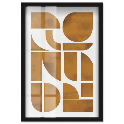 Décoration murale bohème à motif d'ombre perdue par Art Remedy, cadre noir, 17 x 25
