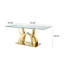 Stainless Steel Dining Table  70.08 Inch  Tempered Glass Top