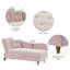 Chaise longue rembourrée en velours Acotas-1184482616