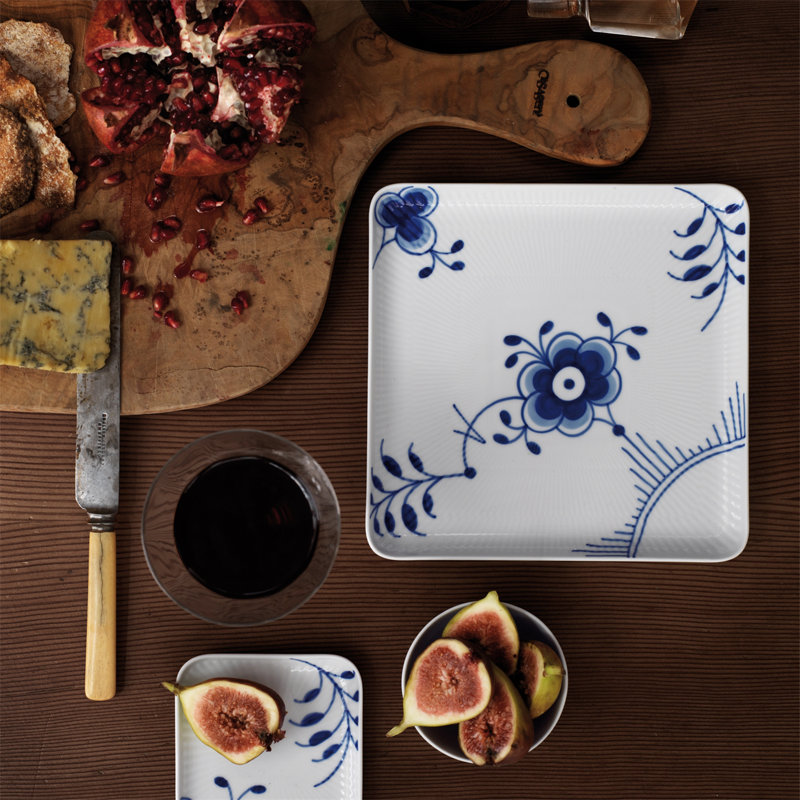 Royal Copenhagen Fluted Mega Square Platter