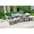 11 - Person Patio Conversation Set with Cushions