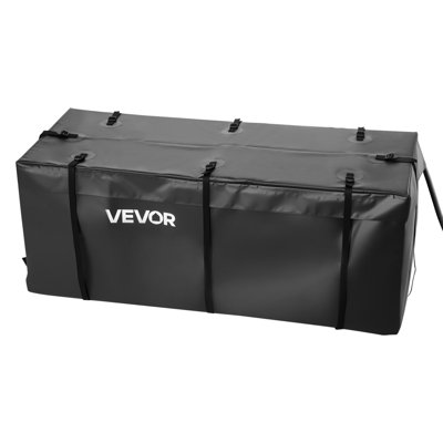 Hitch Cargo Carrier Bag, Waterproof 840D PVC, 59.84 X 23.9 X 24.02 In (20 Cubic Feet), Heavy Duty Cargo Bag For Truck Bed Storage With 8 Reinforced Straps, Suitable For Car Vans Hitch Basket