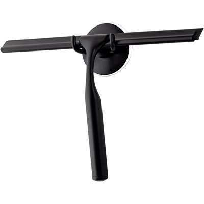 Shower Squeegee Stainless Steel Bath Squeegee  with Hooks Holder