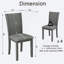 Ensemble de 4 chaises de salle à manger rembourrées avec siège rembourré-259676758-259676759