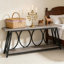 Console de couloir vintage à 2 niveaux, canapé d'appoint robuste | Idée de cadeau