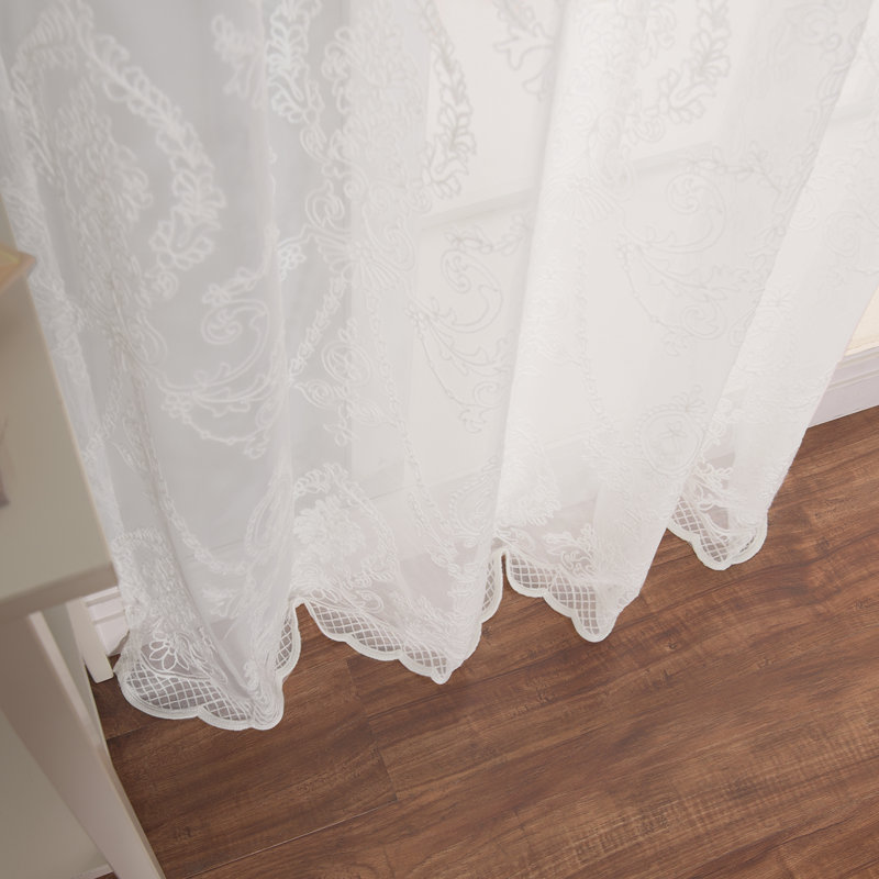 Alisson Sheer Curtain Panel Pair, 52" W x 96" L