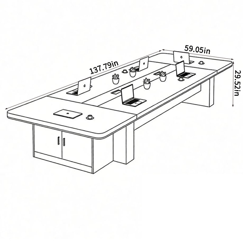 Paillère, H 29,52 po x L 137,79 po x l 59,05 po