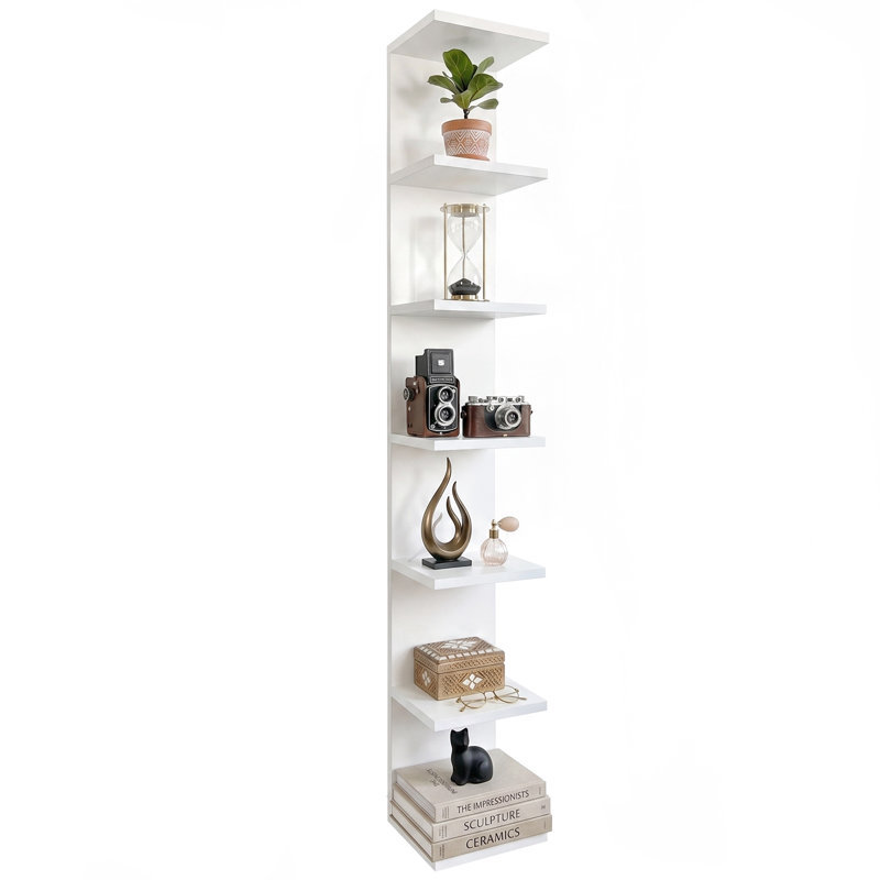 7-tier Wall Shelf, White
