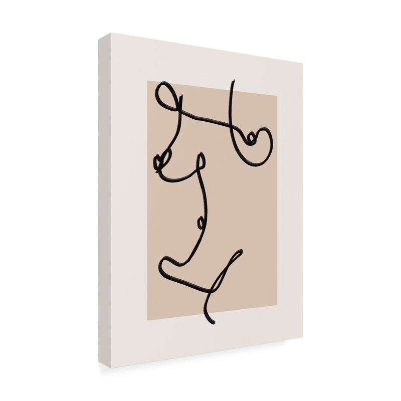 «Rhin Little Dean», art abstrait sur toile, H 14 po x l 19 po