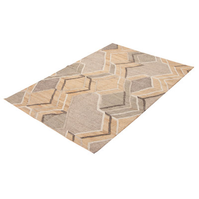 Tapis beige / marocain beige / blanc en jute / sisal marocain