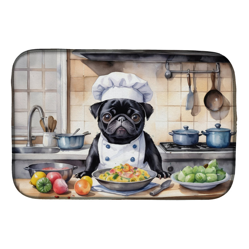Tapis de vaisselle Pug The Chef
