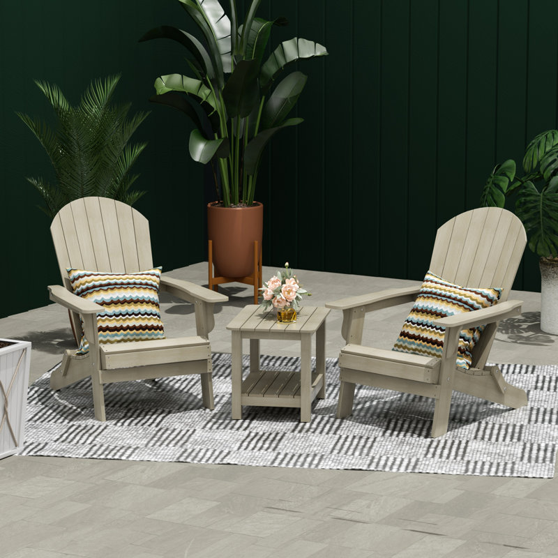 Arrlo 2 - Person Patio Conversation Set, Light Gray