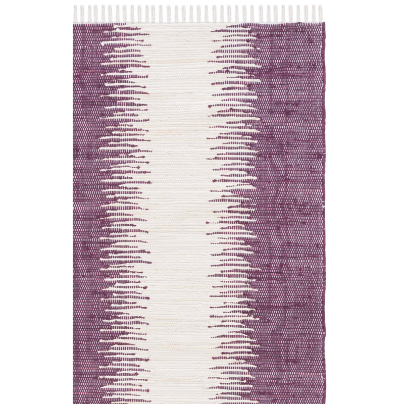 Cayman Hand Woven Cotton Striped Rug, Runner 2'3" x 7'